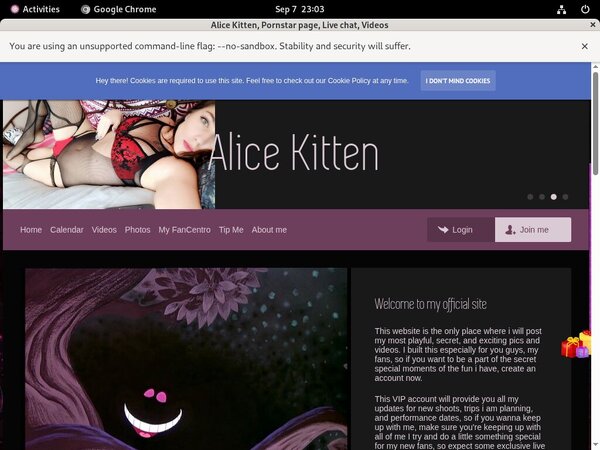 Alice Kitten Join Via Paypal