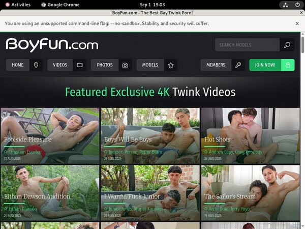Boyfun With Prepaid Card