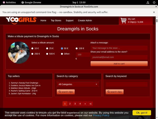 DreamgirlsInSocks Passcode