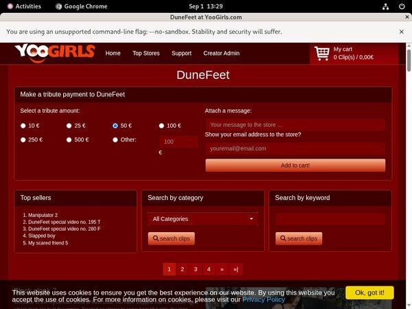 Dunefeet Filme