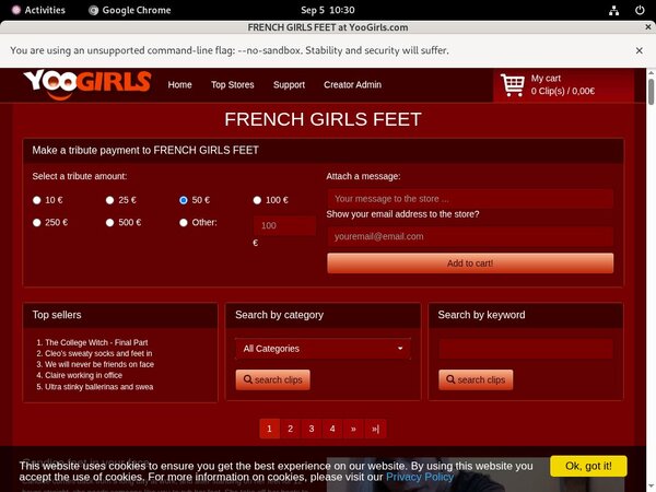 FRENCH GIRLS FEET Promo Link Code