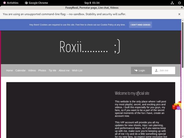 Free Foxxyroxii.modelcentro.com Accounts