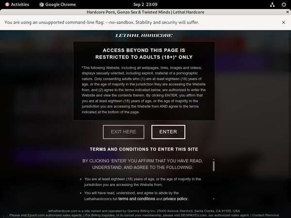 Hardcore Lethal Login Password