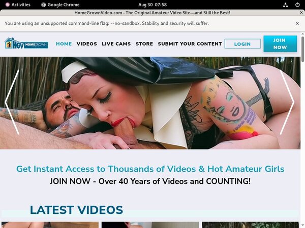 Homegrown Video Vendo Page