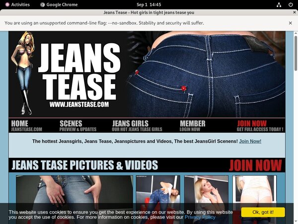 Jeans Tease Previews