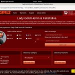 LadyGoldFetishdiva One Year