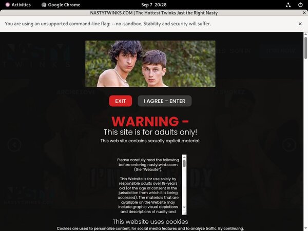 Nasty Twinks Paysite Discounts