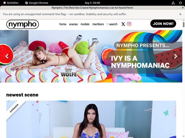 Nympho.com Account And Passwords