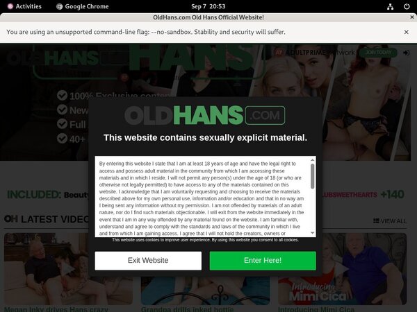 Old Hans Accounts Daily
