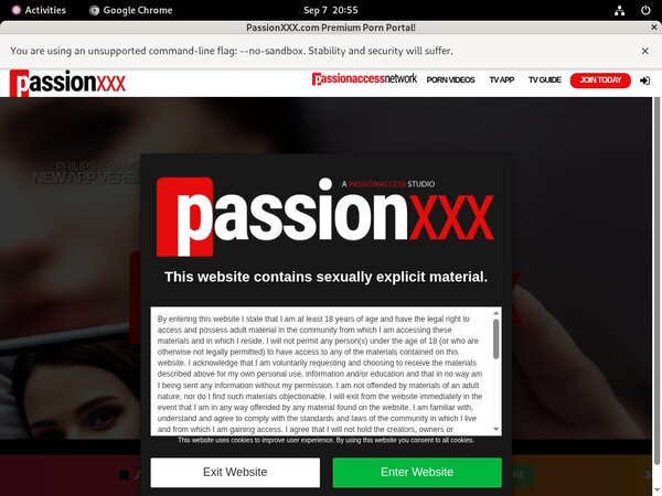 Passion XXX Free Trial Promotion
