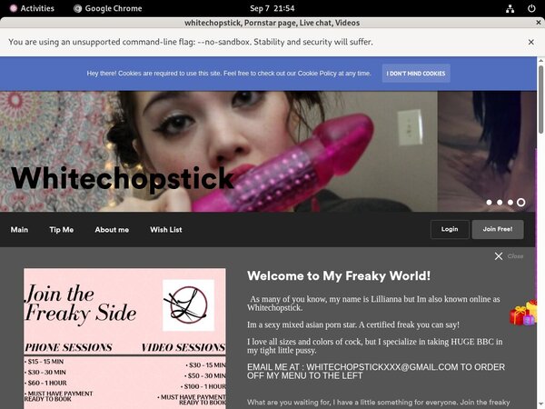 Premium Whitechopstick.com Account