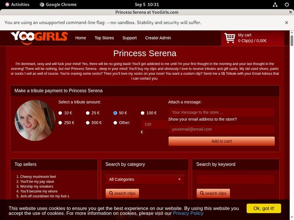 Princess Serena Promo Link Code
