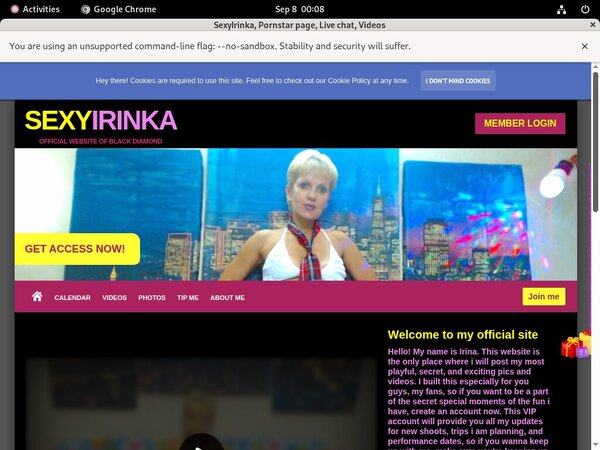SexyIrinka Register Free