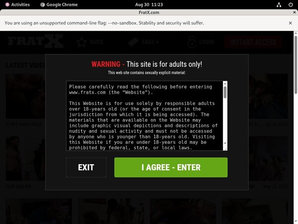 Fraternityx.com Subscriptions